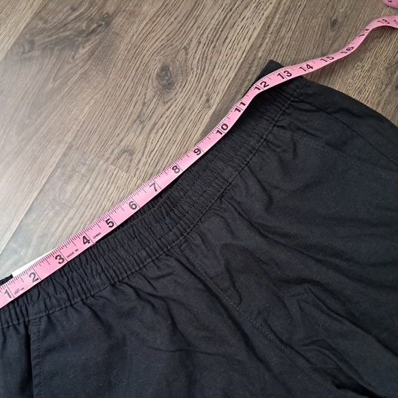 Serra Shorts Linen Blend Black Elastic Waist Pockets Women’s Size Small NWT - Picture 6 of 7